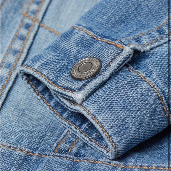 H&M demon blue toddler jacket -1 1/2-2y - Picture 2 of 9